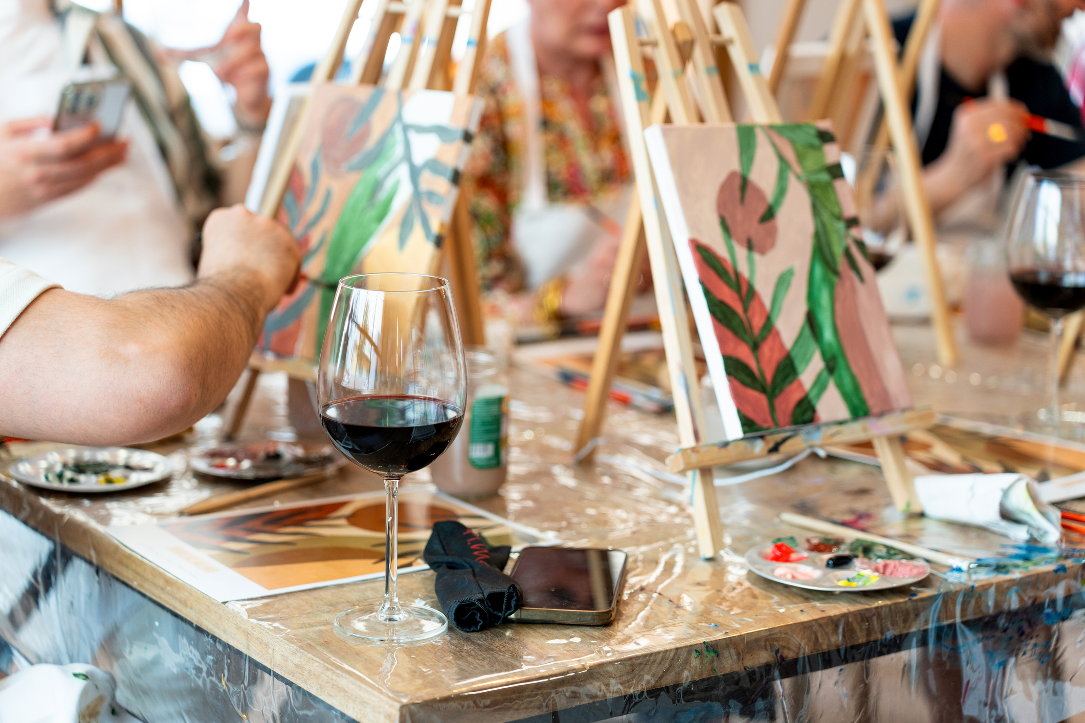 Beach season is almost over – but paint and sip season is here.