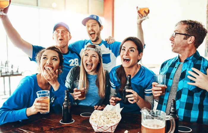 It's high season for football fans in the Hamptons
