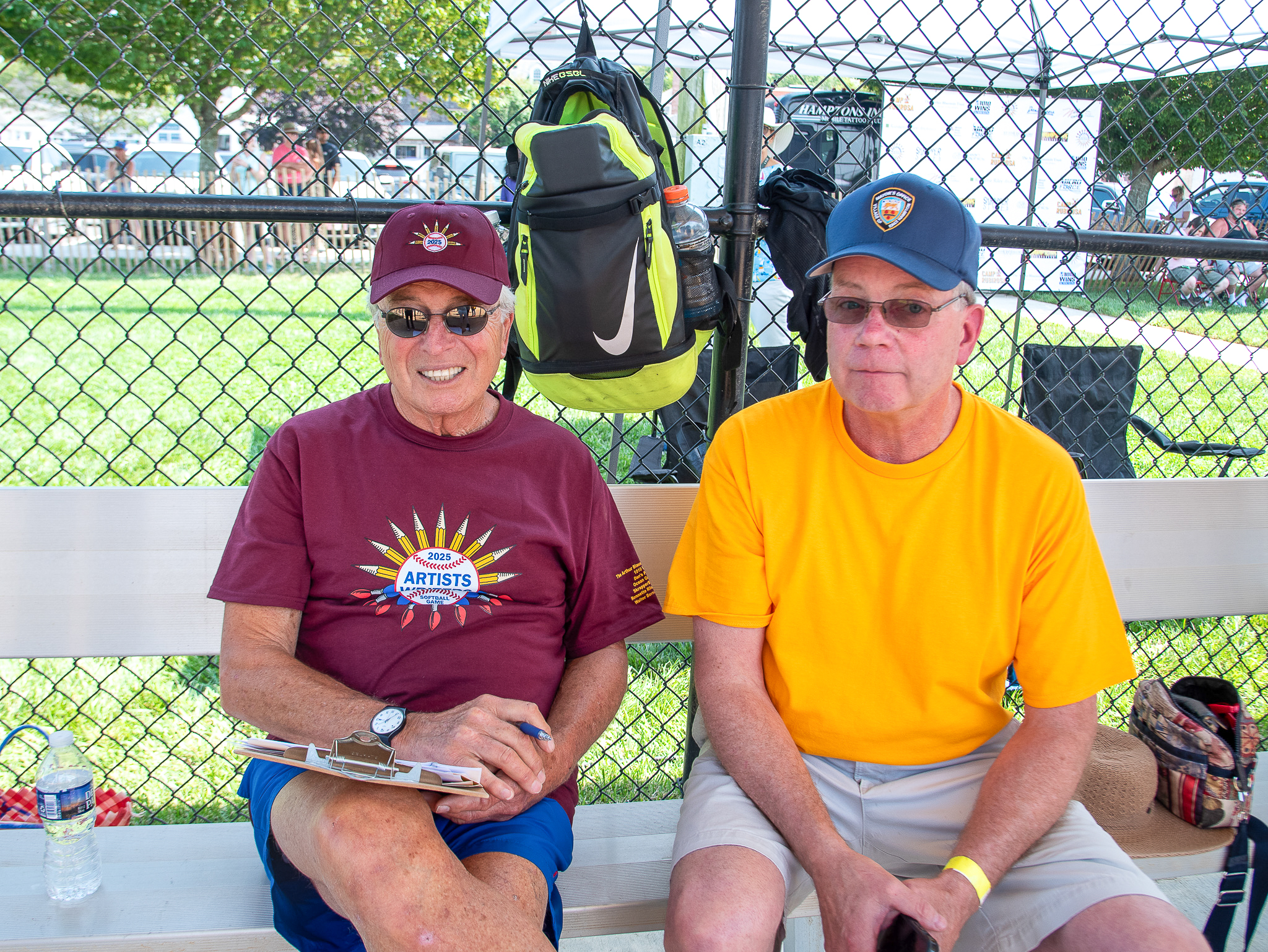 Ken Auletta and East Hampton Village Mayor Jerry Larson