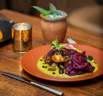 Pechuga and Mole Verde from Ruta Oaxaca Mexican Cuisine