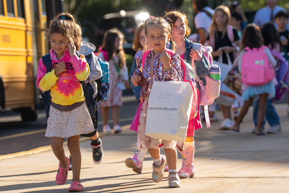 Southampton School District students were all smiles as they arrived for their first day of school on Sept. 2. (SSD)
