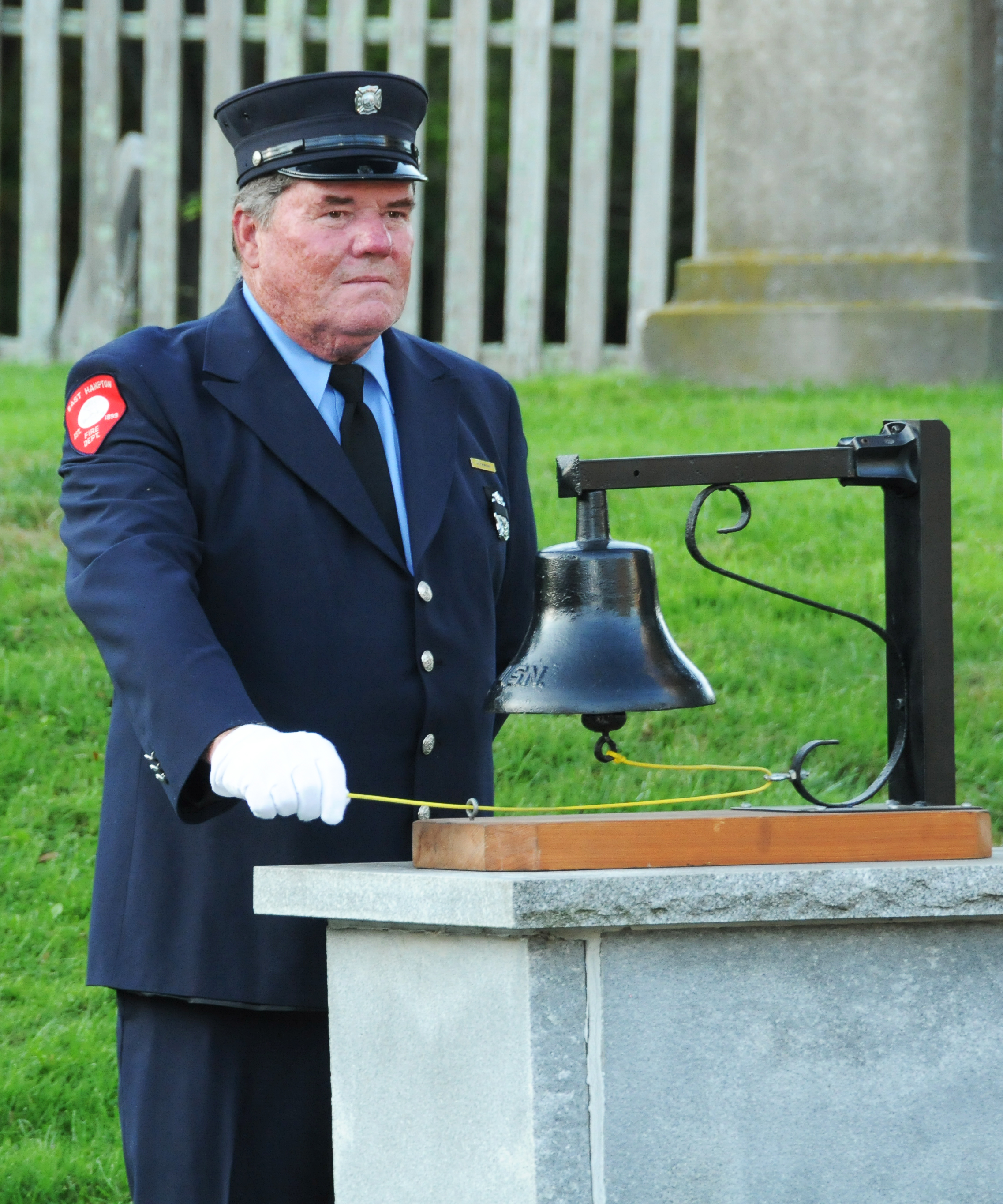 Scott Branche Rings The Memorial Bell