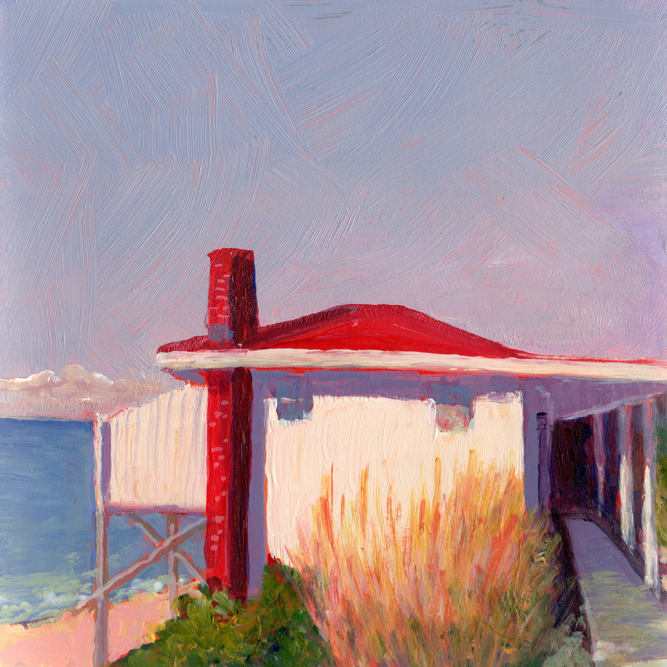 Carol C. Young, "Sound View Greenport," 6 x 6 inches, 2025