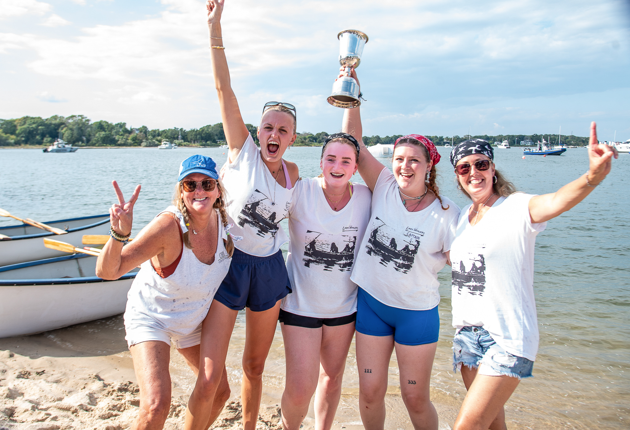 The Lady Whalers win the Whaleboat Races
