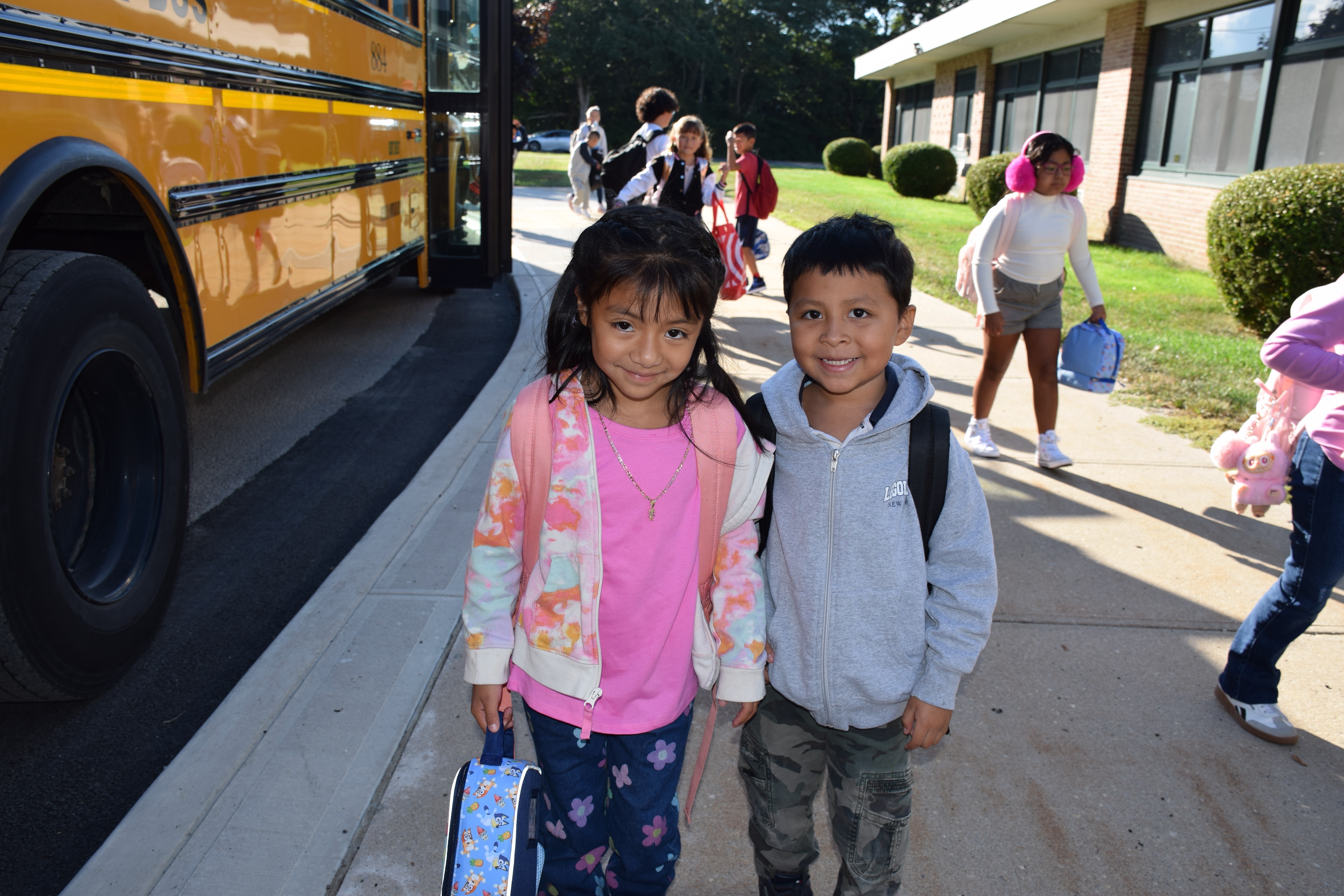 Westhampton Beach School District students arrived back at school on Sept.2. (WSD)