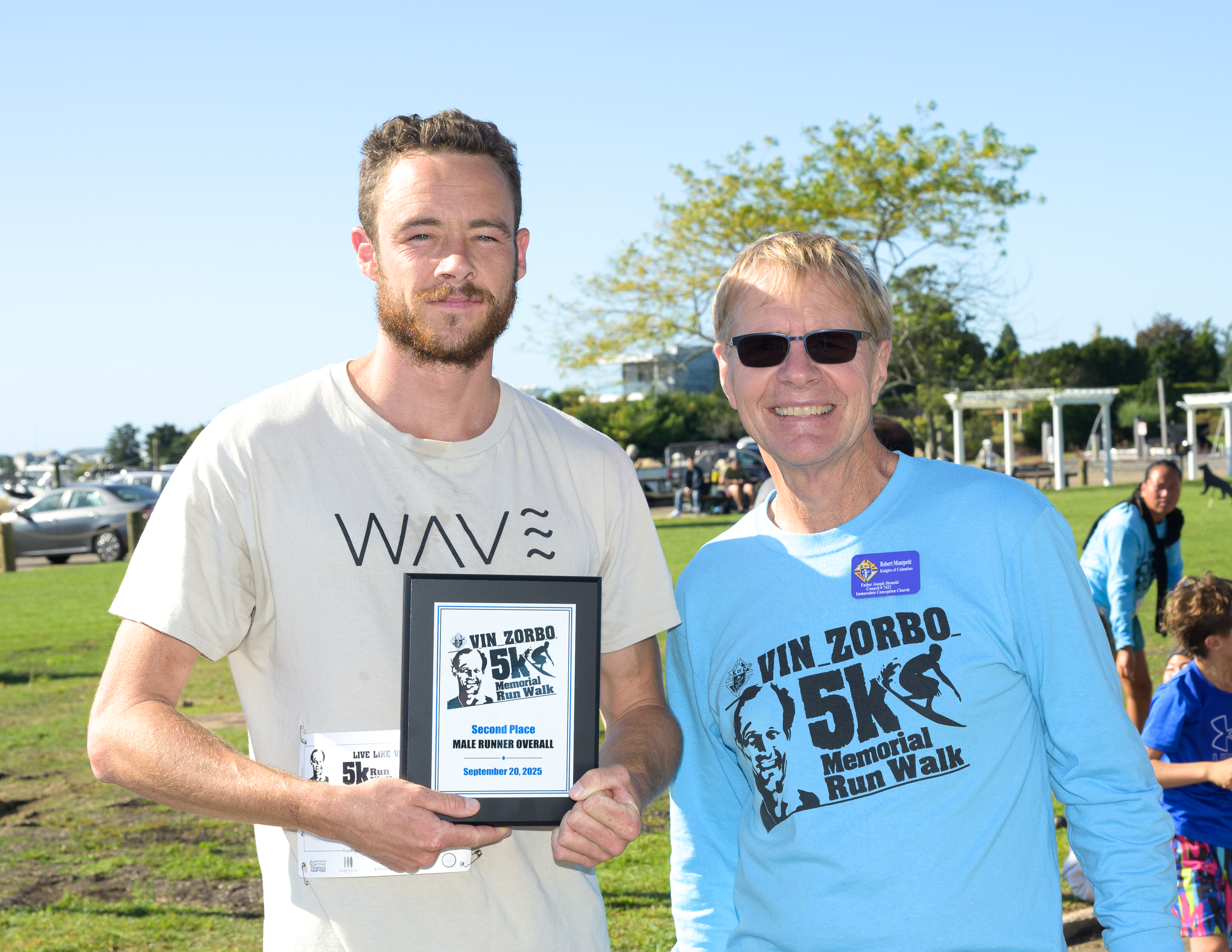 2nd Place Male Runner- Michael Jones, Bob Montpetit