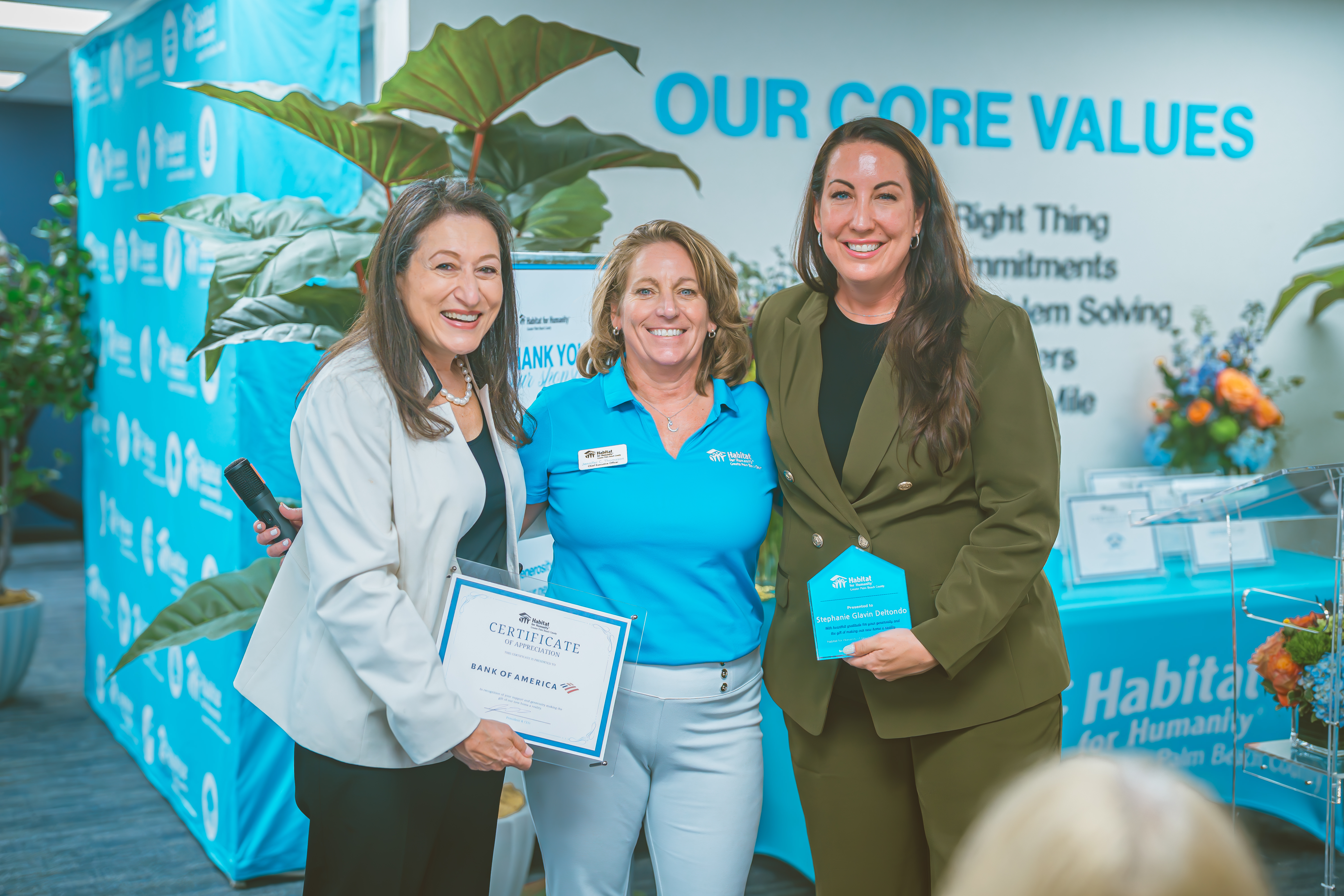 Fabiola Brumley, Jennifer Thomason, and Stephanie Glavin Deltondo