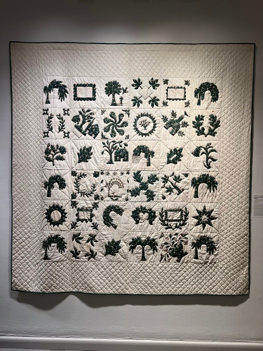 4. Presentation Quilt for William A. Sargent, Loudon, New Hampshire, ca. 1854. Cotton and ink.