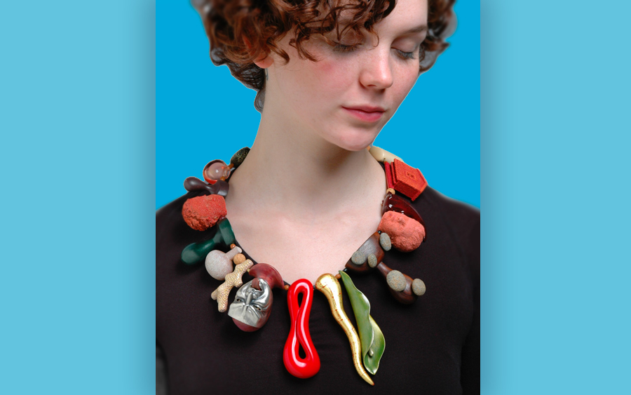 Necklace by Bruce Metcalf will be on view at BIJOUX!