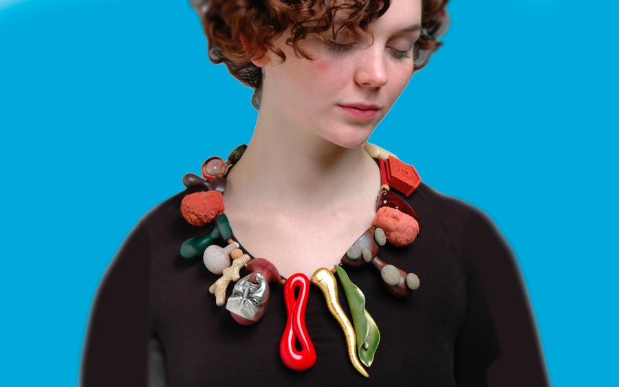 Necklace by Bruce Metcalf will be on view at BIJOUX!