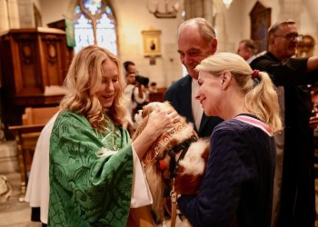 Blessing of the Animals, Courtesy Peggy Adams Animal Rescue League
