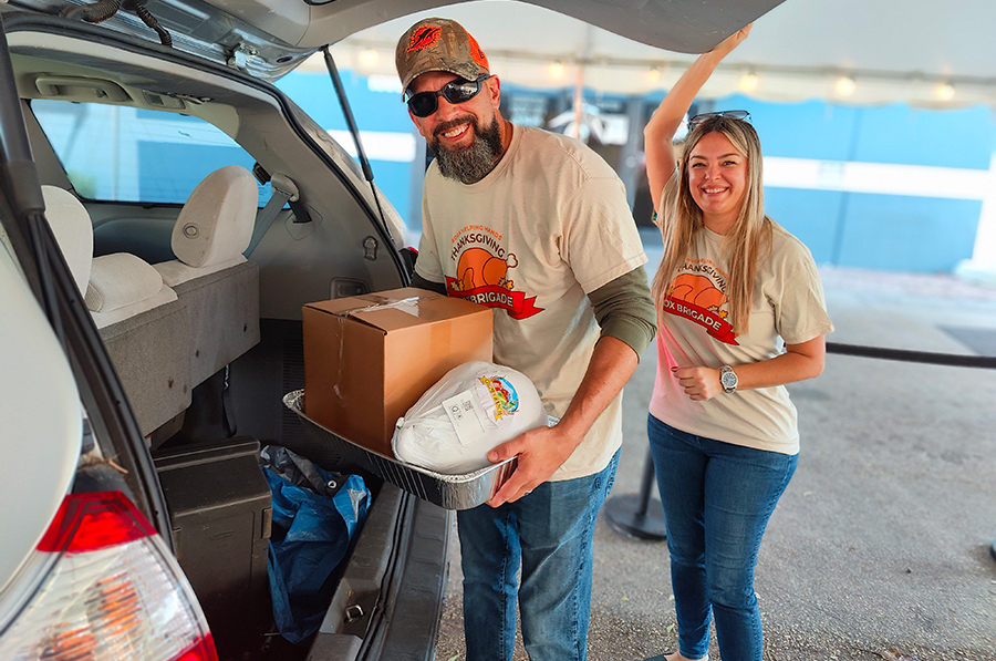Boca Helping Hands is raising money for their annual Thanksgiving Box Brigade program in Palm Beach