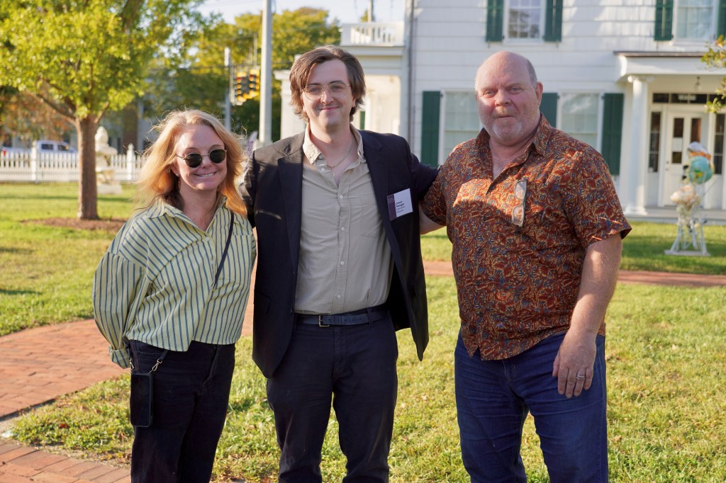 Bonnie Rychlak, BH Mus. Dir. Connor Flanagan, Sculptor- Michael