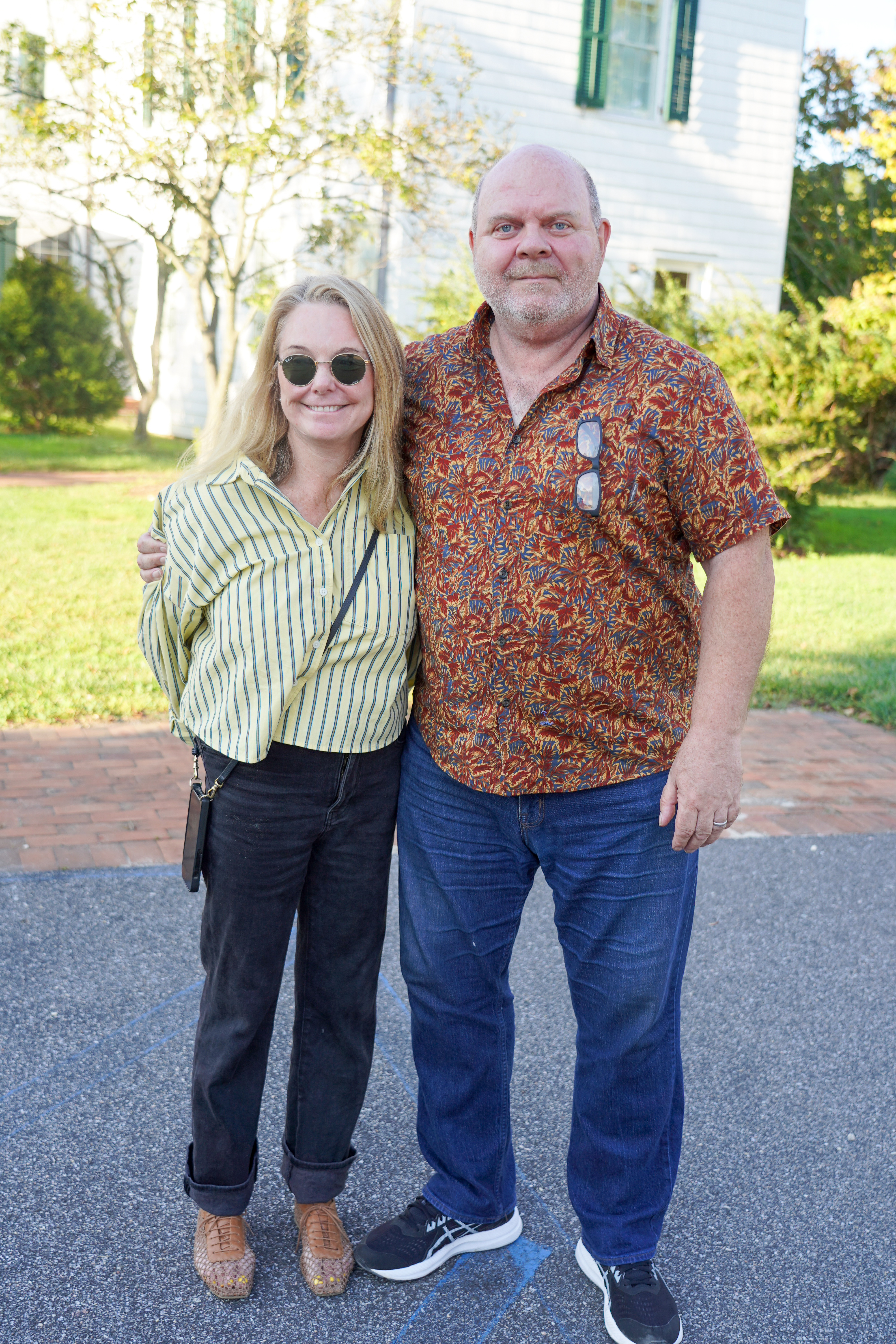 Bonnie Rychlak and Sculpter Michael McKeown