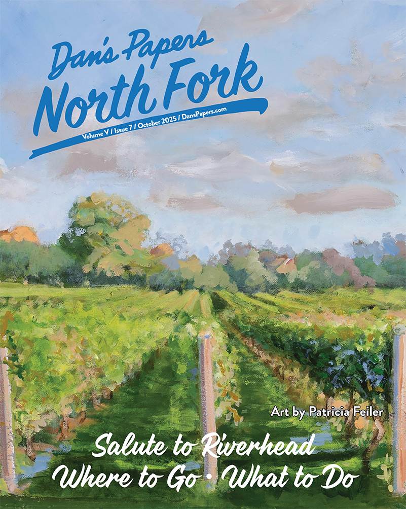 October 2025 Dan's Papers North Fork cover art by Patricia Feiler