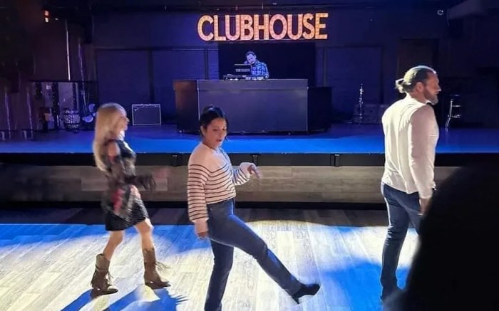 Line dancing at The Clubhouse Hamptons