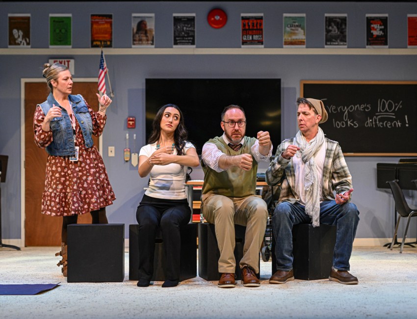 Lindsey Sanchez, Molly Brennan, Scott Joseph Butler and Jason Moreland in The Thanksgiving Play