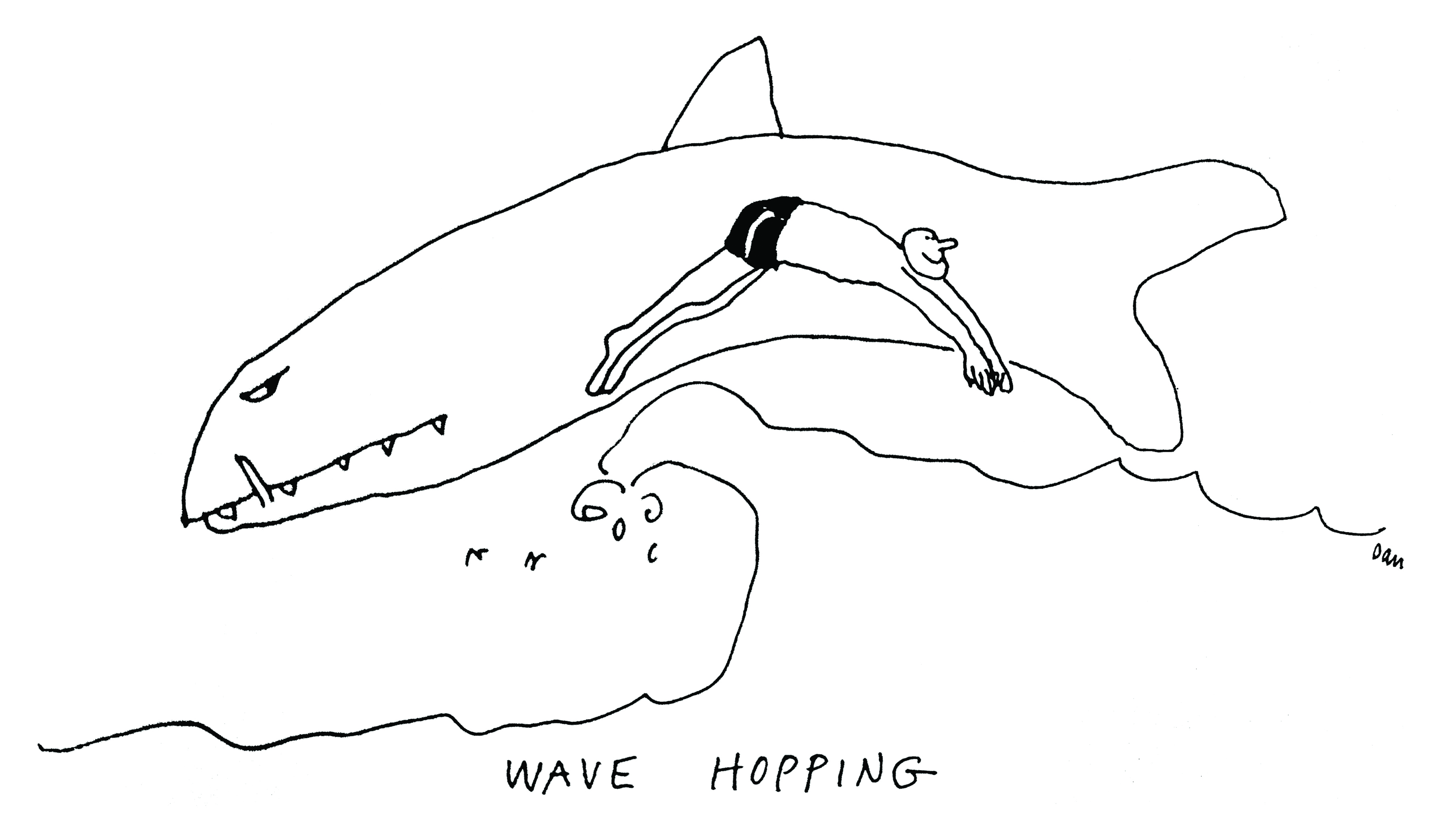 Jaws cartoon by Dan Rattiner