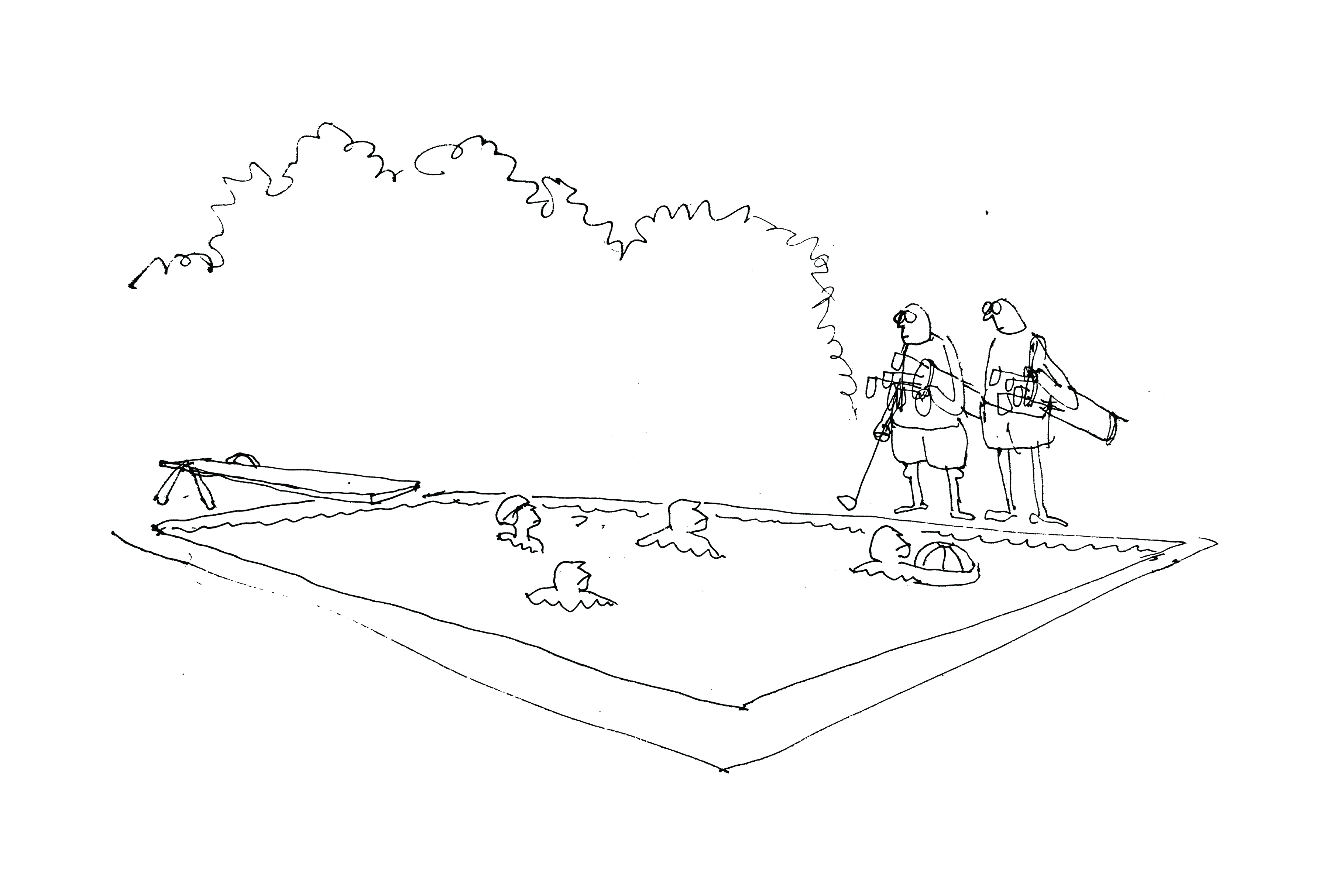 Pool cartoon by Dan Rattiner