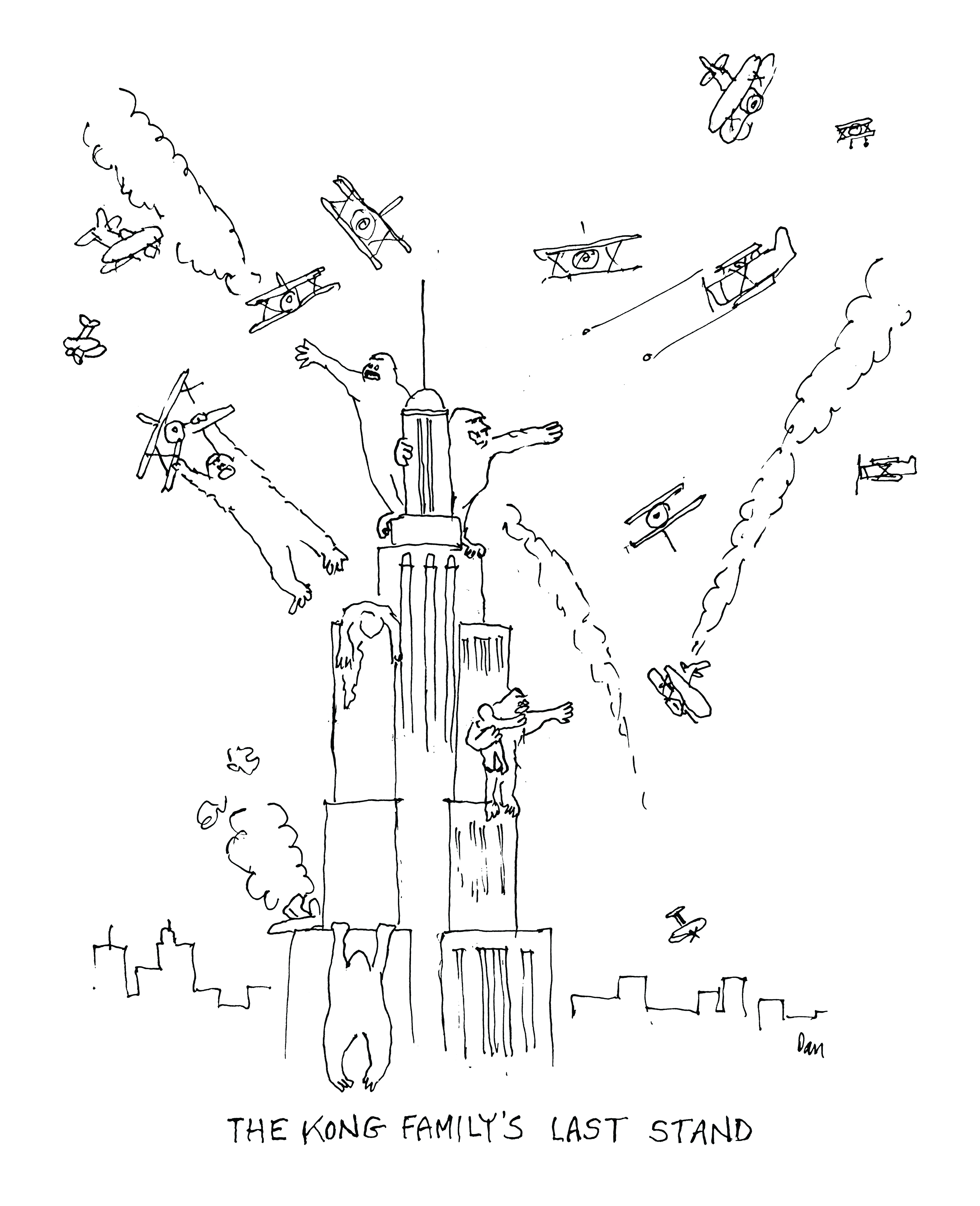 King Kong cartoon by Dan Rattiner