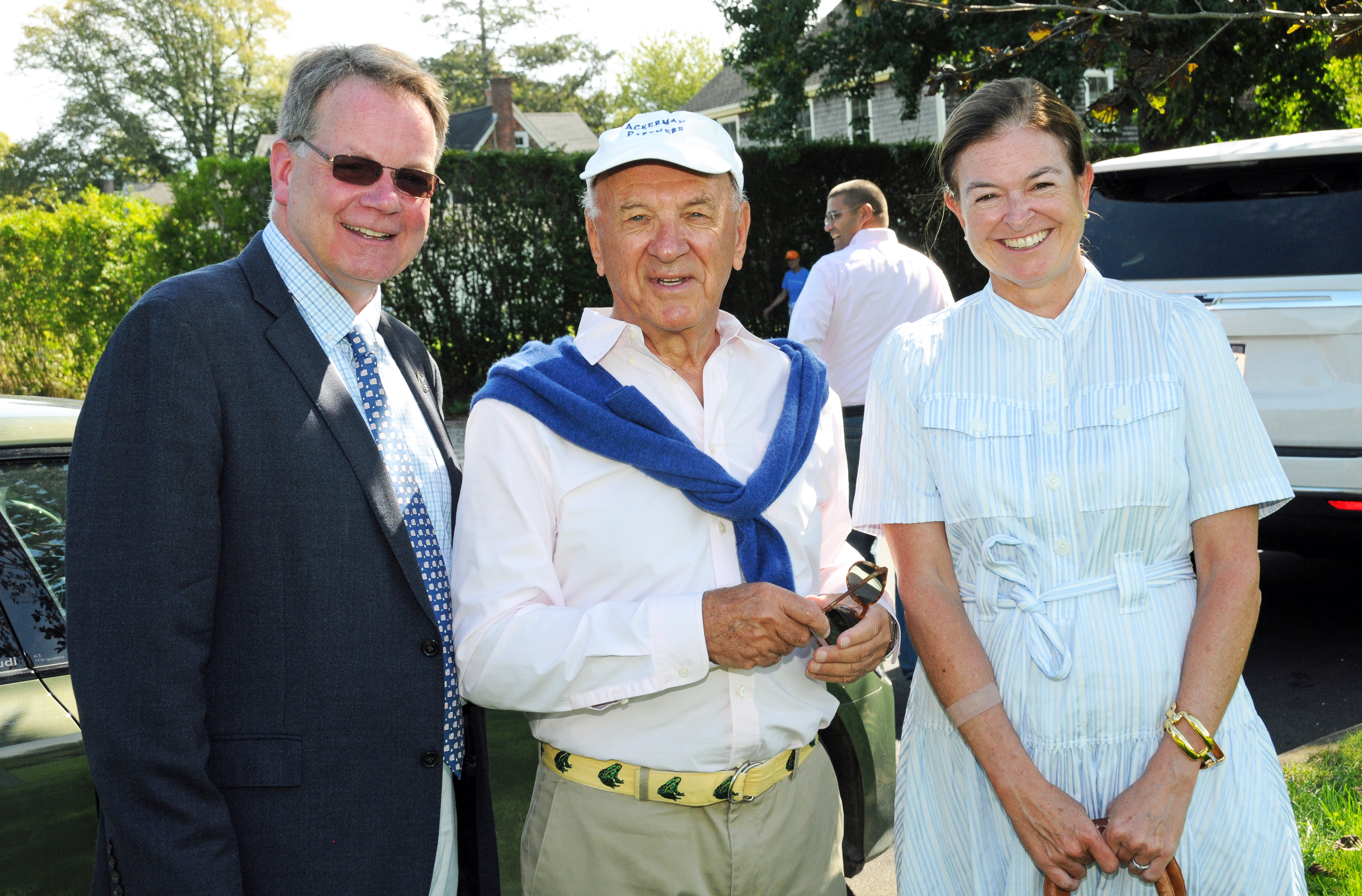 EH Village Mayor Jerry Larsen, Lenny Ackerman