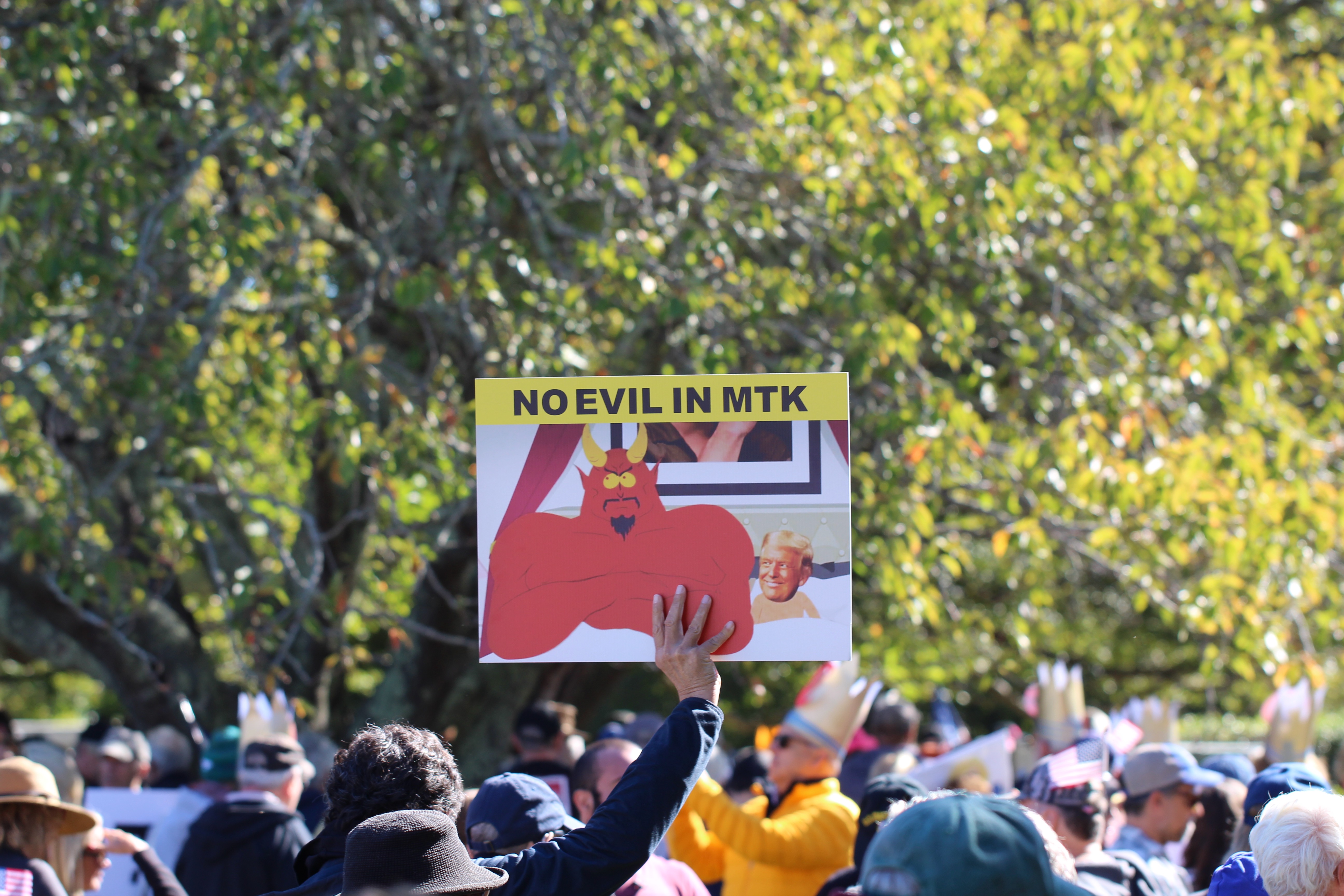 October 18, 2025 No Kings protest in East Hampton