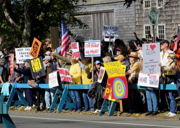October 18, 2025 No Kings protest in East Hampton