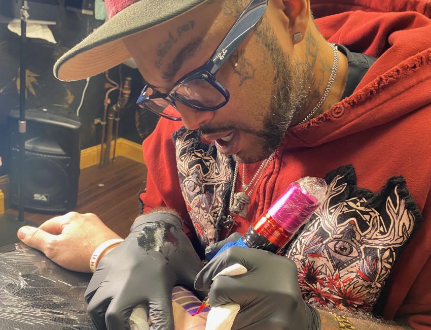 Taboo tattooing at Vibes Ink