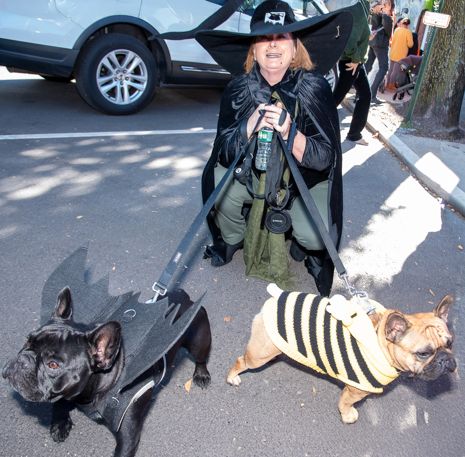Lisa Phillips with Enzo and Fredo
