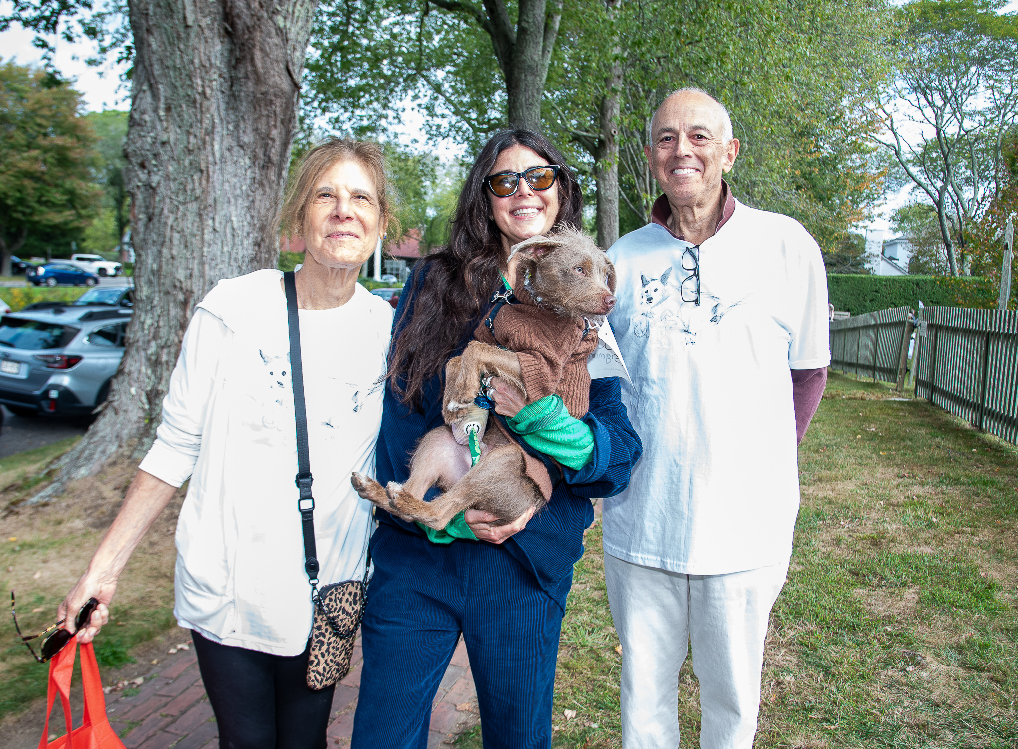 Lois, Erica, and Jeff Schwartzberg with Siggy