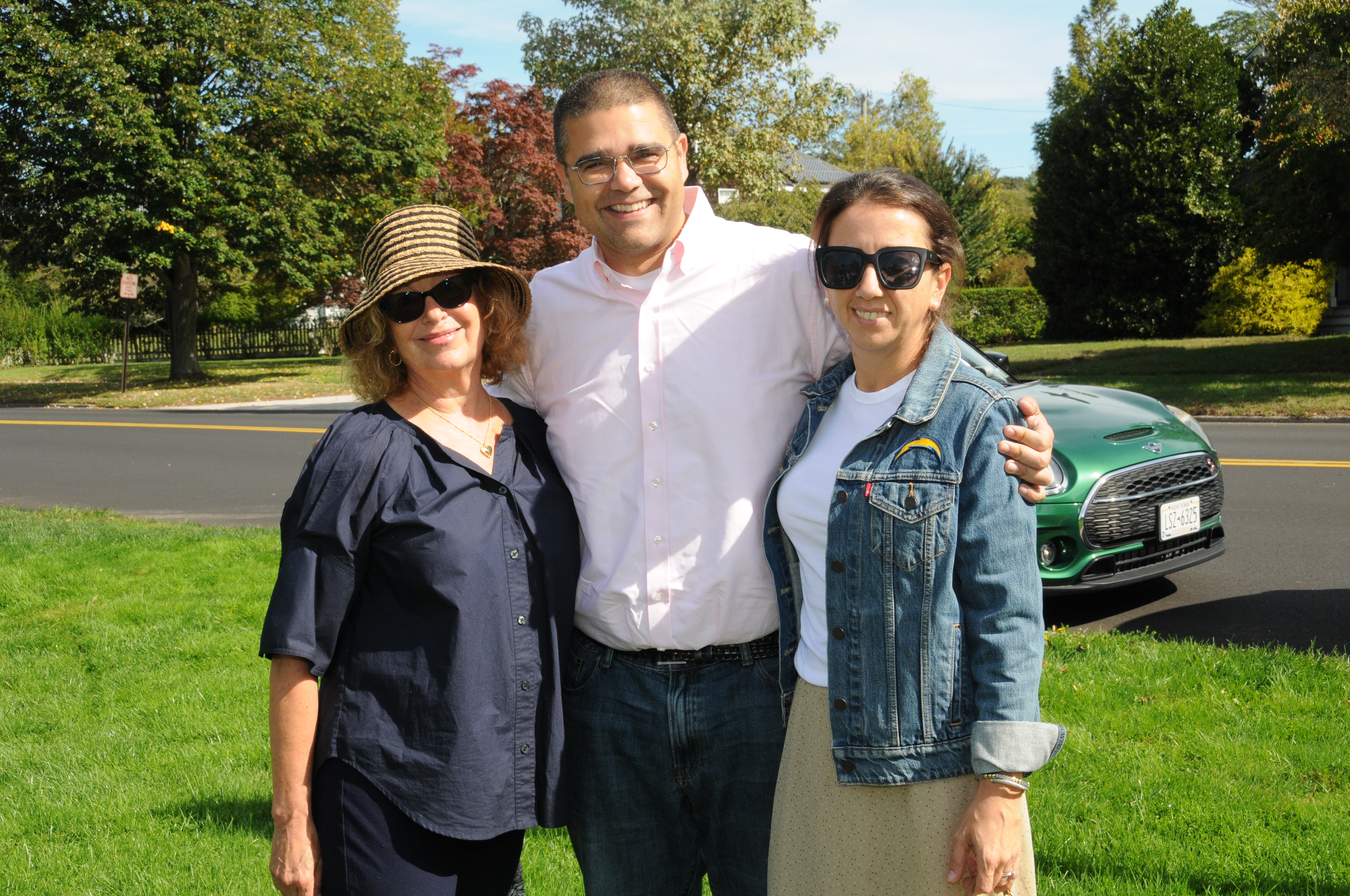 Marian Zucker, EH Village Administrator Marcos Baladron, Jenny Lilja Baladron