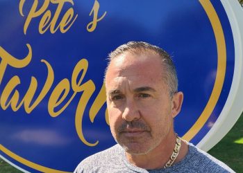 Peter Moutafis, owner of Pete's Taverna in Baiting Hollow