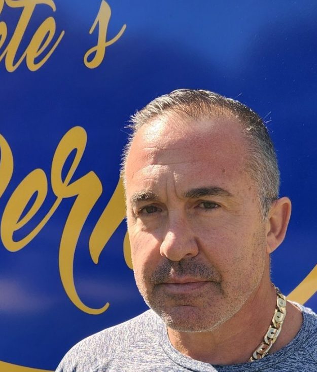 Peter Moutafis, owner of Pete's Taverna in Baiting Hollow