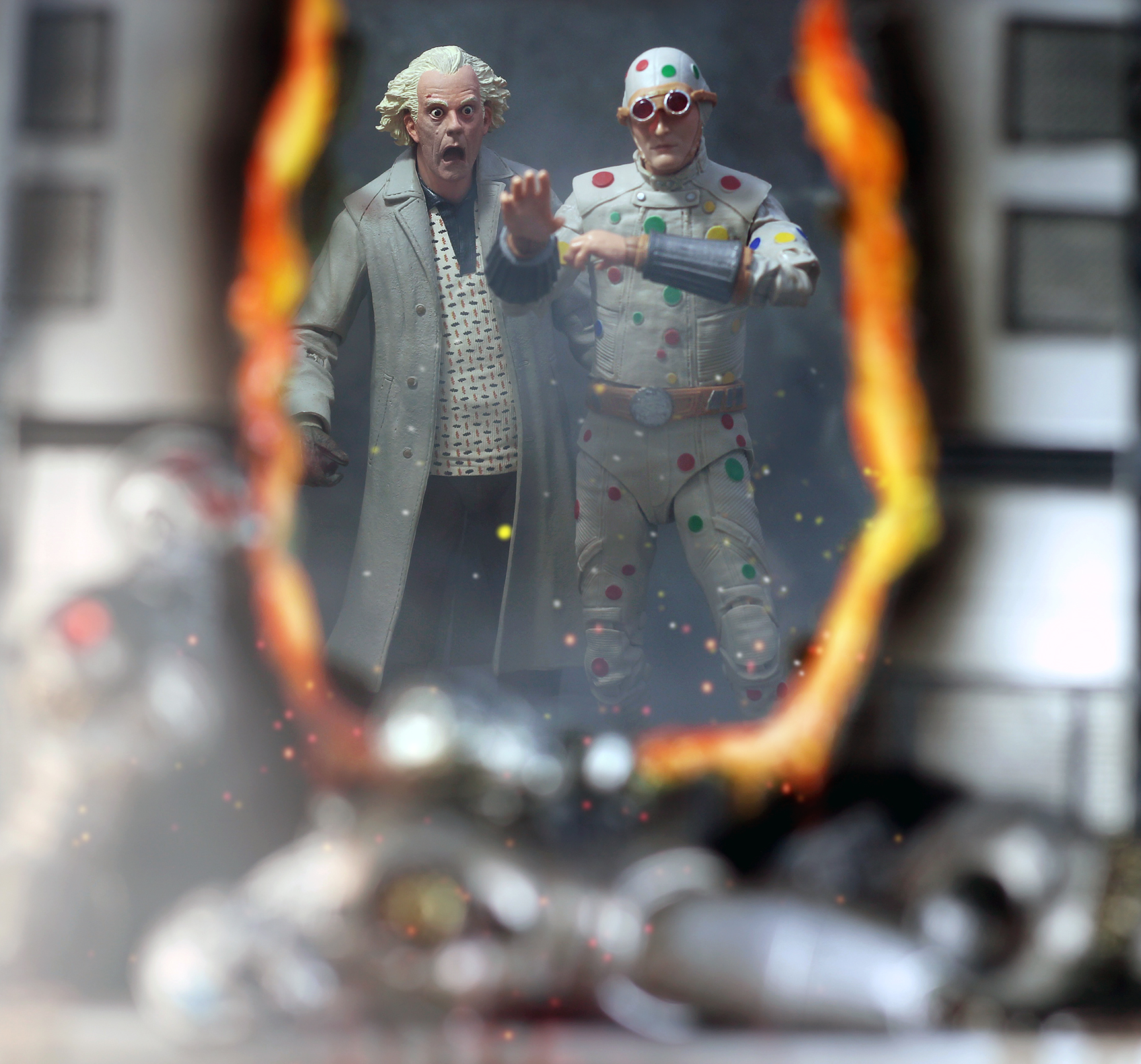 Polka Dot Man and Doc Brown by Oliver Peterson