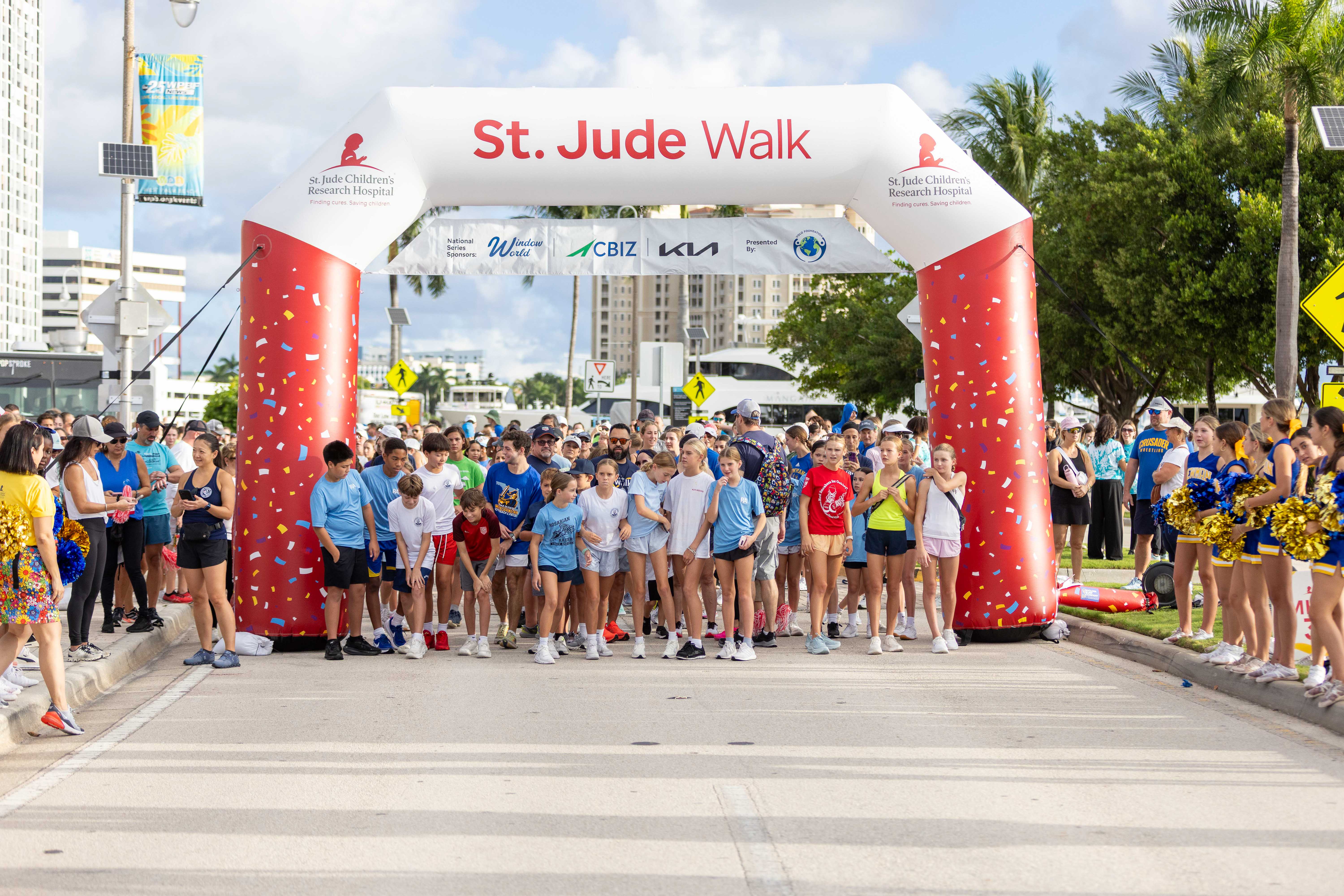 Racers Lining Up at the Starting Line