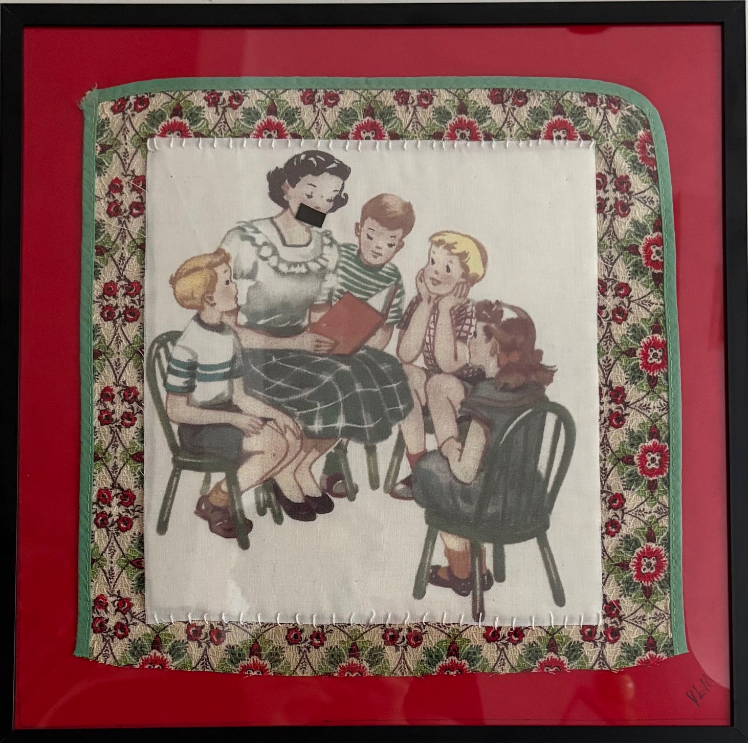 Veronica Mezzina "Reading Circle," part of the Banned Book Project