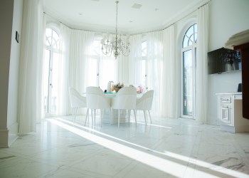 A private residence, floor refinished with grout replacement and sealed by Cornerstone Restorations