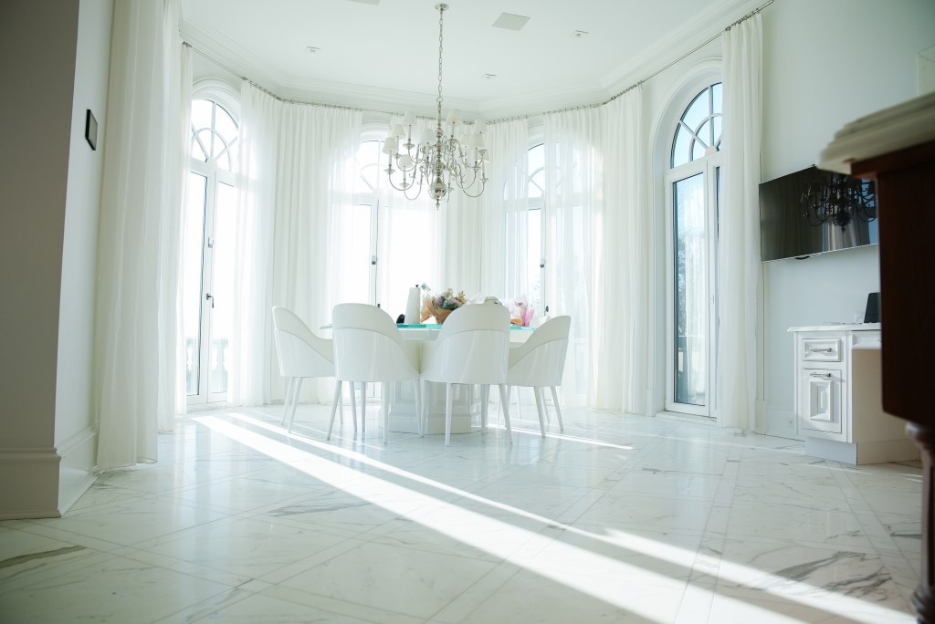 A private residence, floor refinished with grout replacement and sealed by Cornerstone Restorations