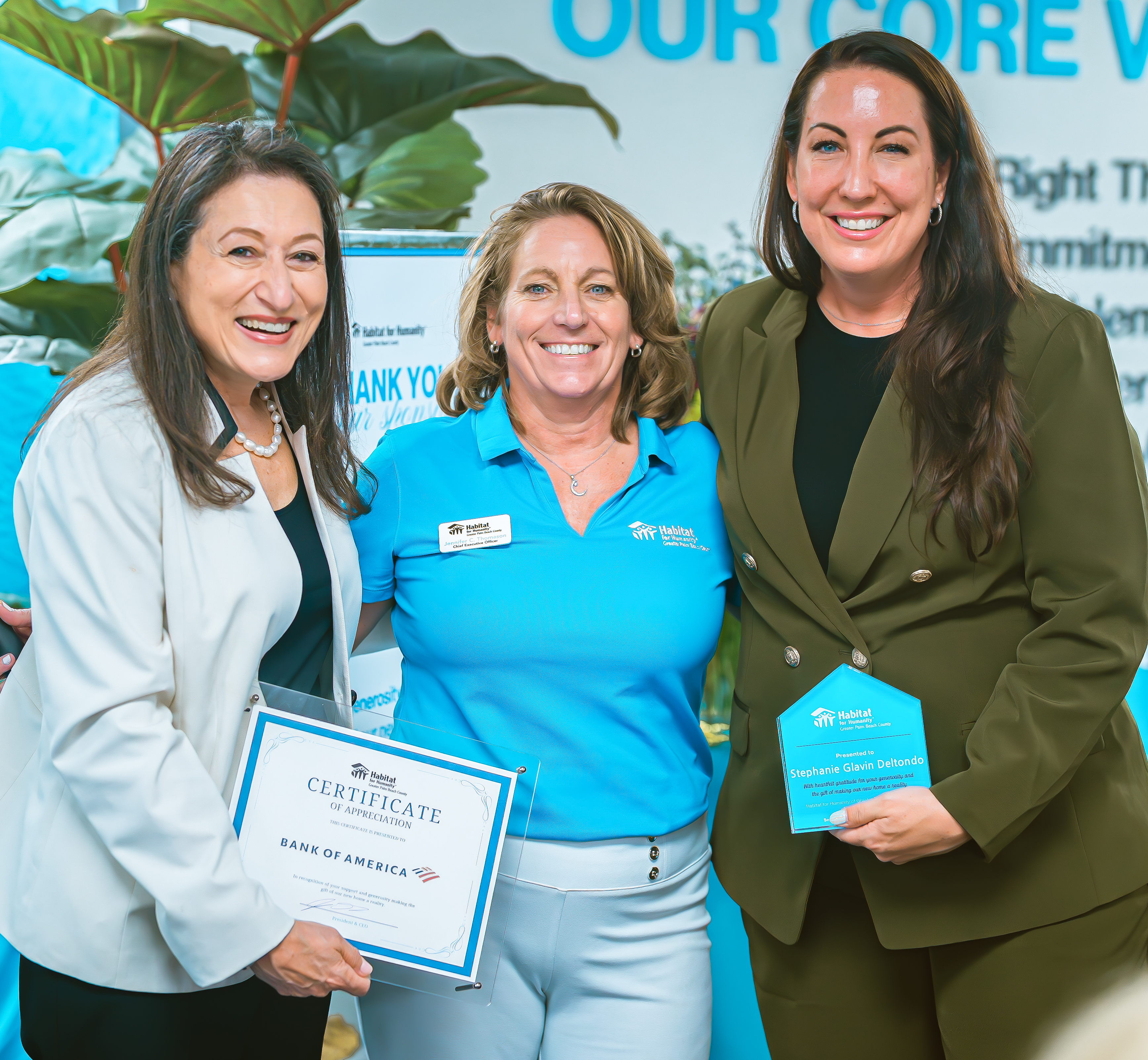 Fabiola Brumley, Jennifer Thomason, and Stephanie Glavin Deltondo