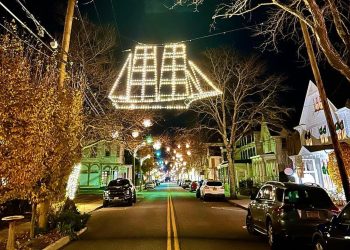 Front Street in Greenport is a Winter Wonderland this time of year.