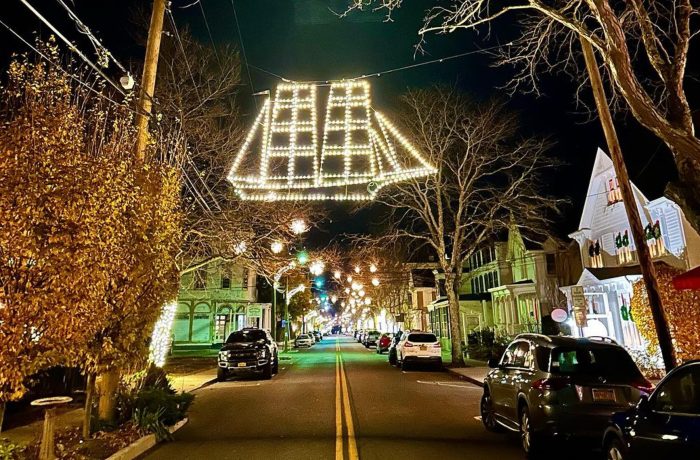 Front Street in Greenport is a Winter Wonderland this time of year.