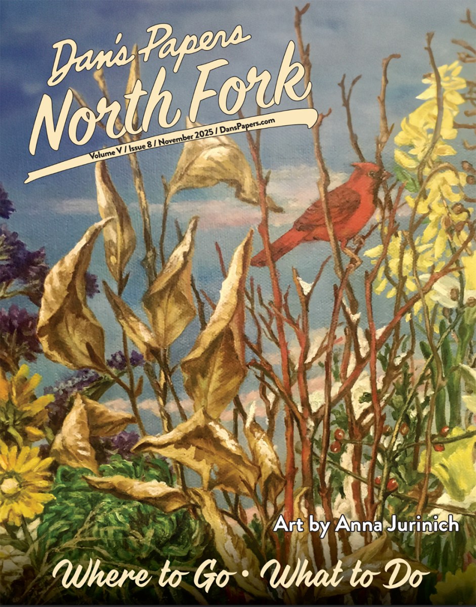 November 2025 Dan's Papers North Fork cover art by Anna Jurinich