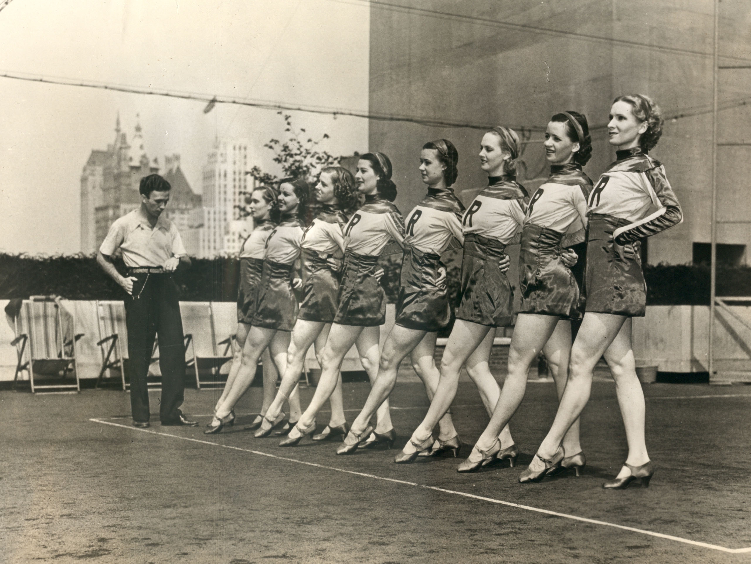 Rockettes rehearsals in 1937.