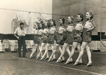 Rockettes rehearsals in 1937.