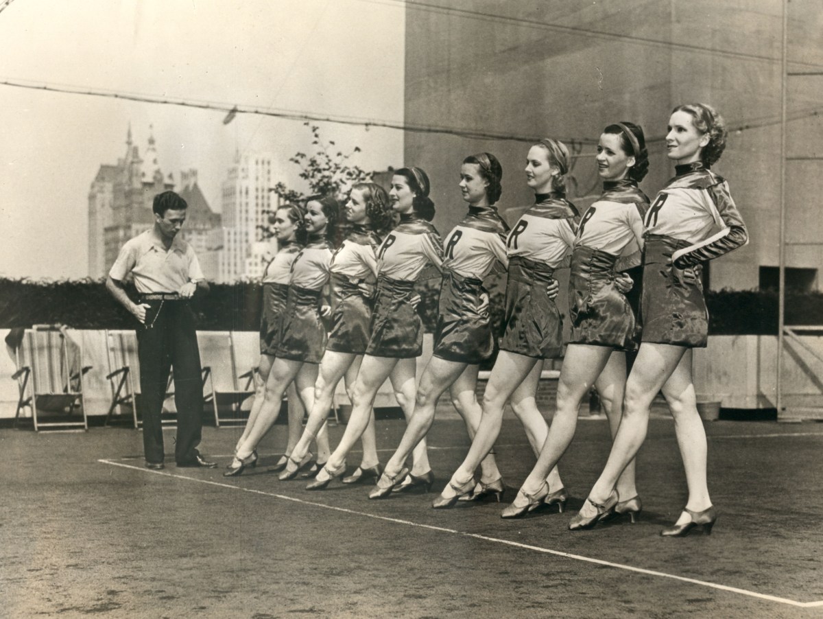 Rockettes rehearsals in 1937.