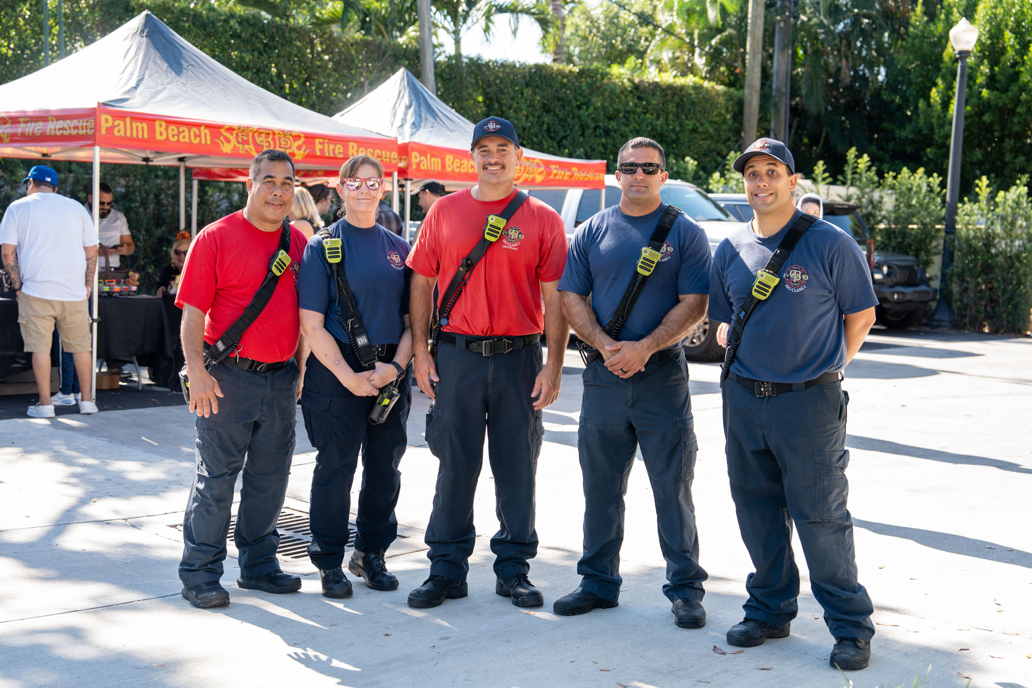 FF Ricky Hechevarria, Laura Deckers and Tom Ardito, Lt Willie Bonfanteand Mike Messner