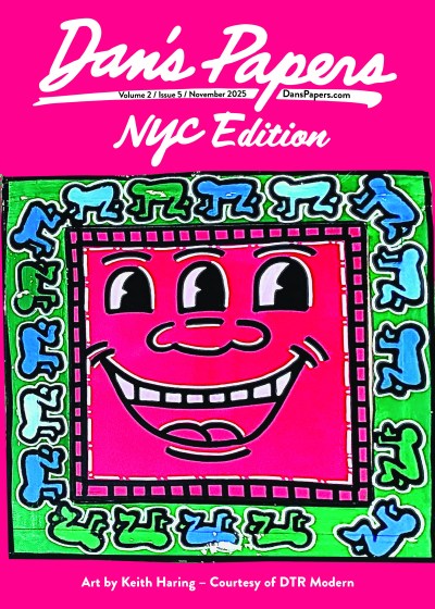 Keith Haring cover art for the November 2025 Issue of Dan's Papers NYC Edition, Courtesy DTR Modern Galleries