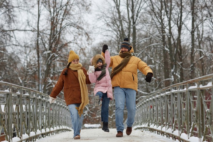 While it's a bit early for snow, it's time to start bundling the family up to go out!