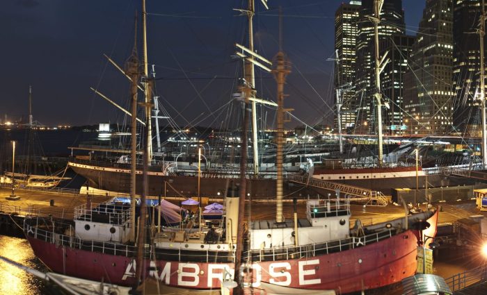 Spending holiday time at South Street Seaport could be a refreshing change of pace.