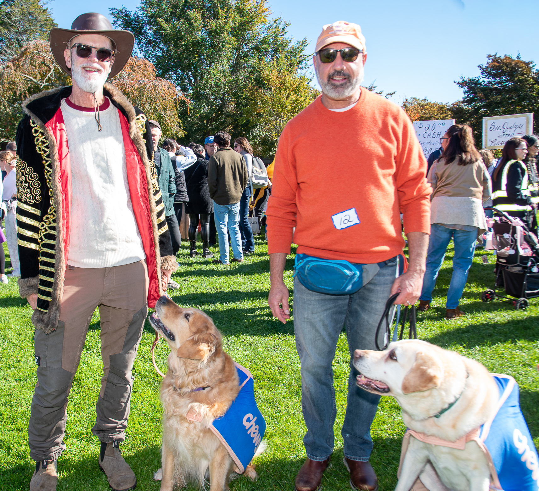 Graham and David with Benny and Troy